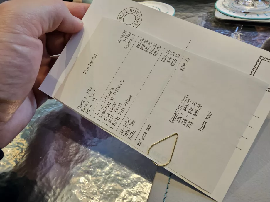 Blue Box, totalregning