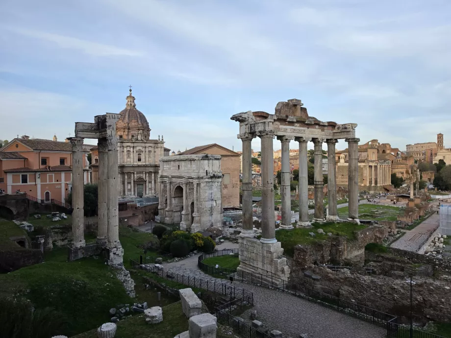 Utsikt over Forum Romanum fra Capitolium