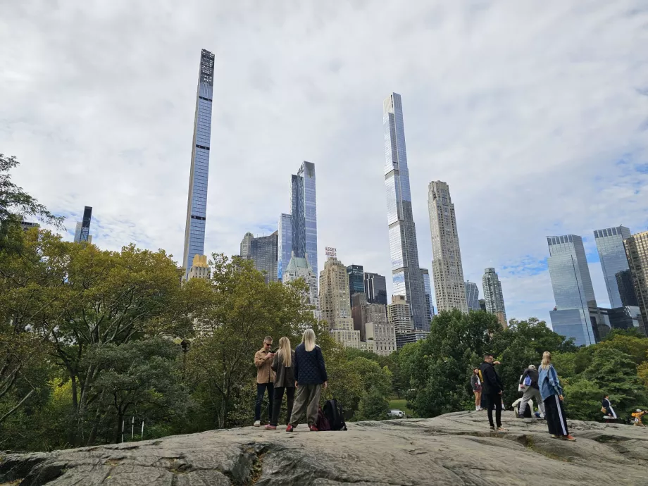 Utsikt over Billionaire's Row fra Central Park