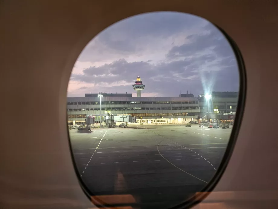 Før avreise fra Singapore lufthavn