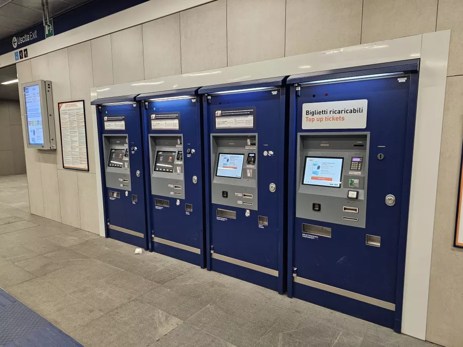 Billettautomater på T-banen