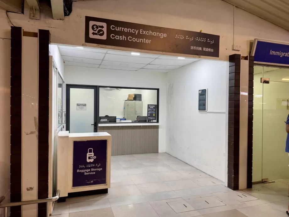 Vekselkontor og bagasjeoppbevaring Malé MLE