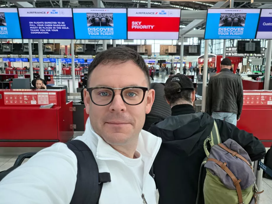 Innsjekking for en flyreise i Praha