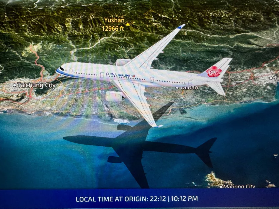 China Airlines-fly på kartet