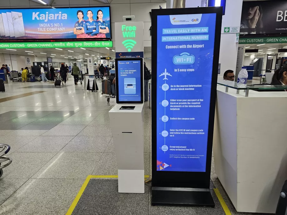 Kiosk for wi-fi-passord