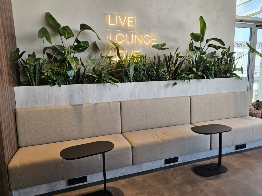 Sitteplasser i loungen