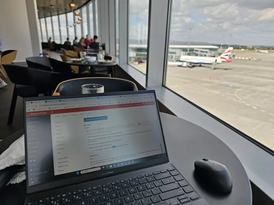 Arbeid i Mastercard-loungen