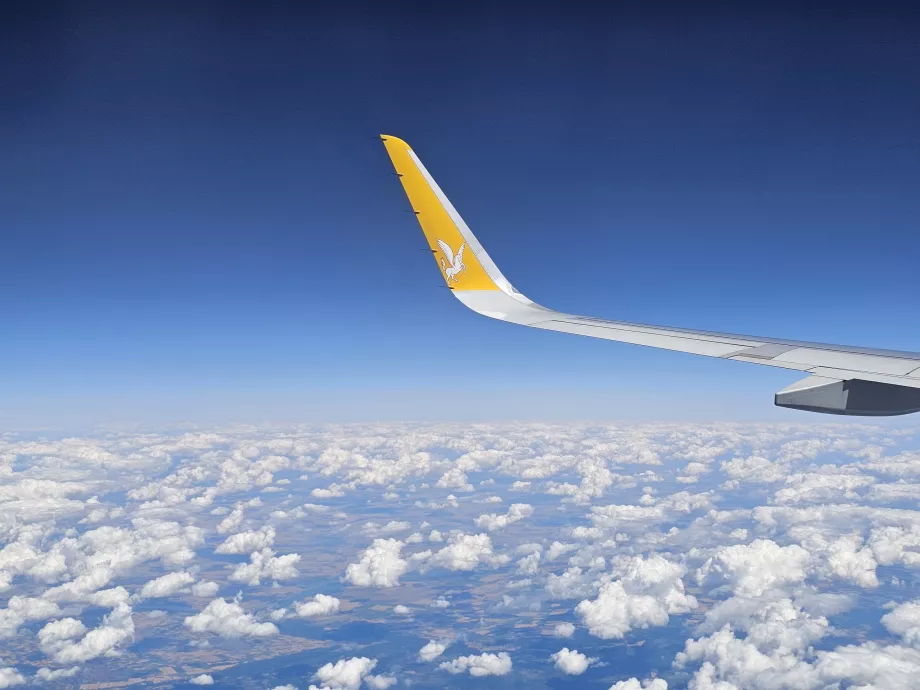 Pegasus Airlines under en flyvning Praha-Istanbul