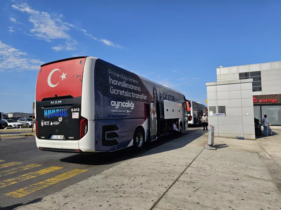 Havabus stopper i retning sentrum