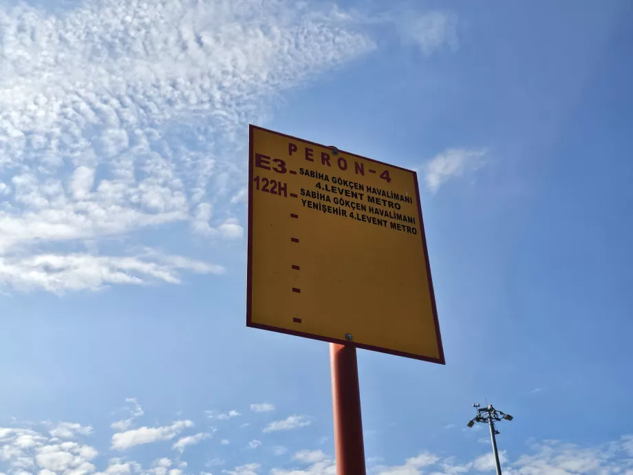 Lokale bussholdeplassskilt