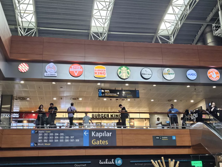 Food Court i transittområdet