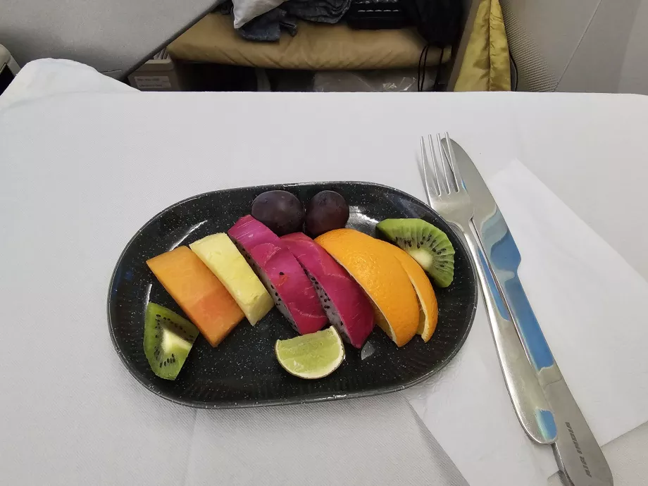 Fruktskål, fly DEL-MXP