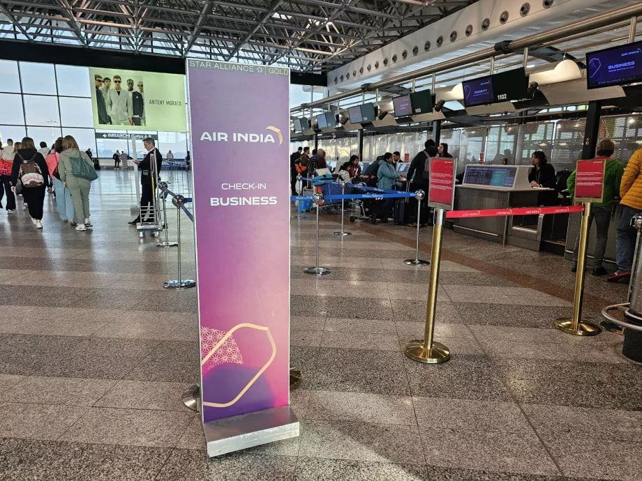 Innsjekking på business class