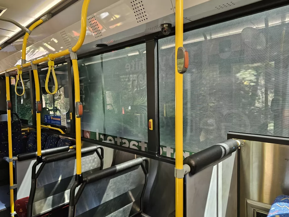 Stopp-knappen på bussen