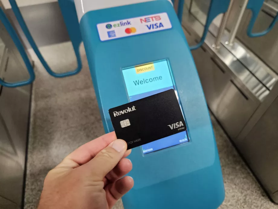 Betale med kort på T-banen
