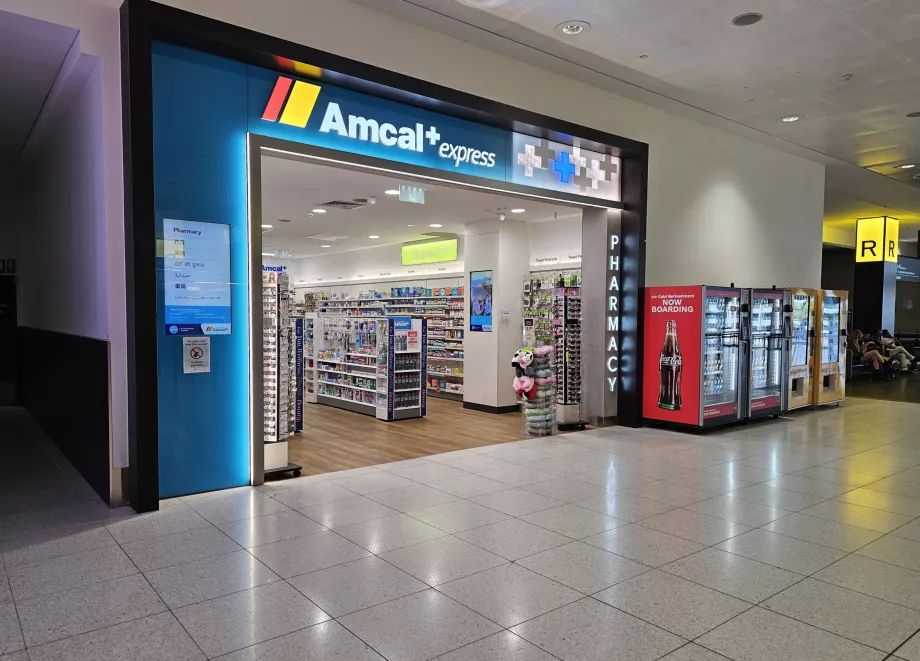 Apotek, offentlig område, Terminal 2
