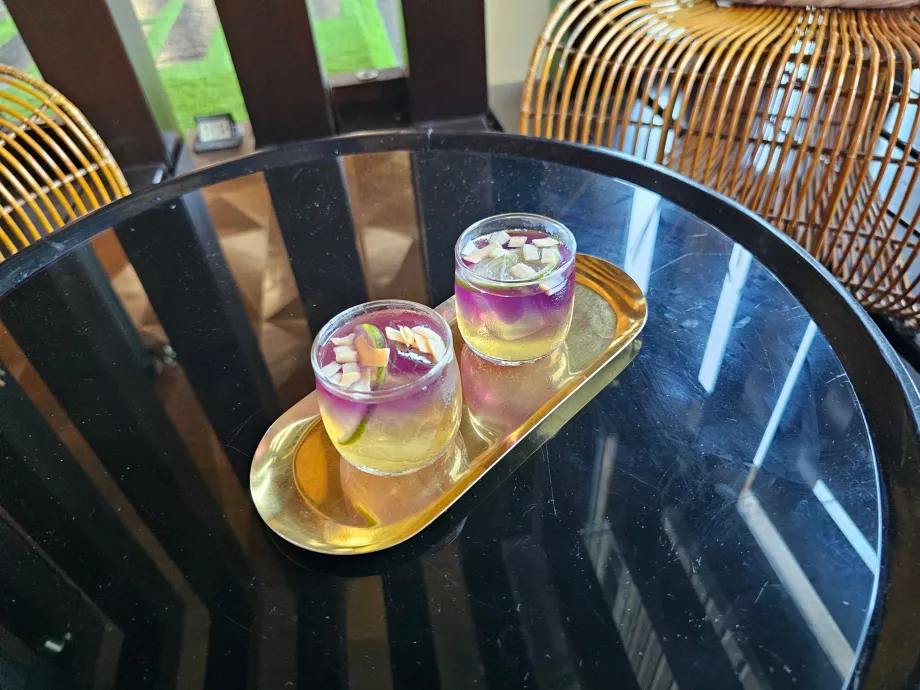 Velkomstdrink ved innsjekking