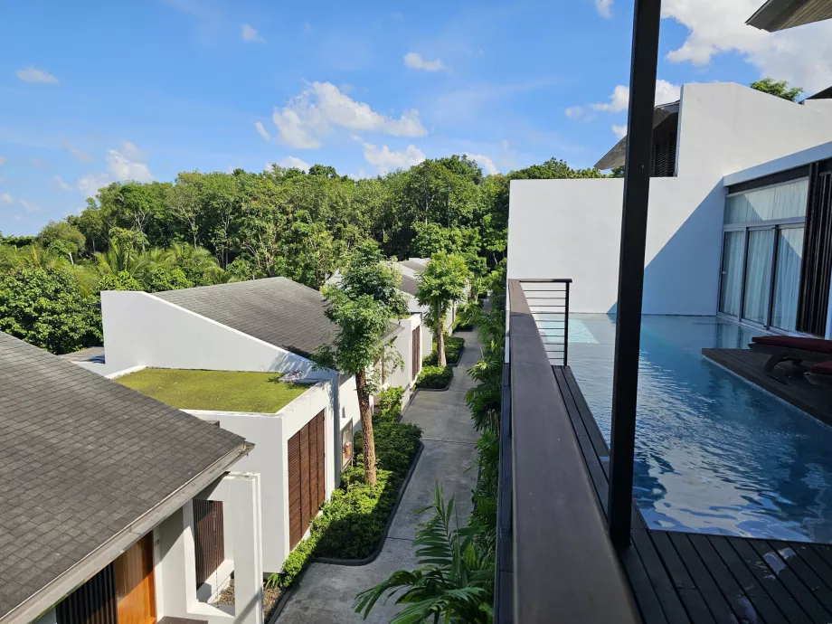 Utsikt fra villaen vår